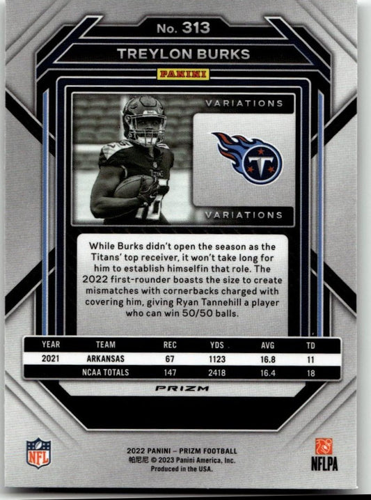 2022 Panini Prizm #313 Treylon Burks - ChronicCards