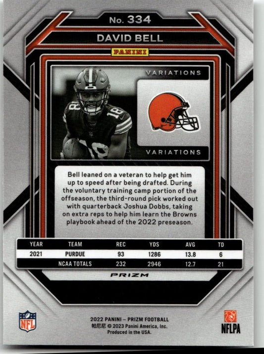 2022 Panini Prizm #334 David Bell - ChronicCards