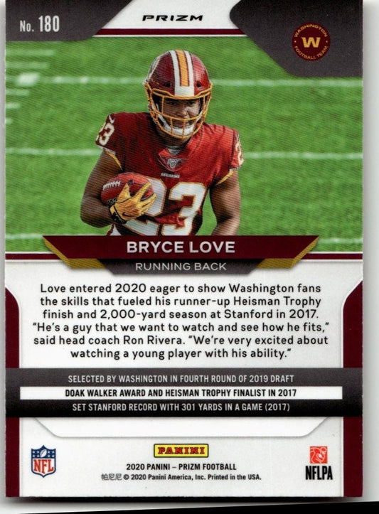 2020 Panini Prizm #180 Bryce Love - ChronicCards