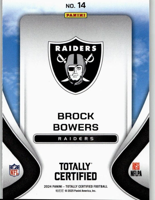 2024 Panini 2024 Panini Totally Certified Football 14 Brock Bowers - ChronicCards