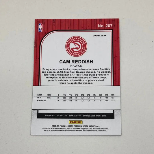 2020 - 21 Basketball Hoops Cam Reddish Rookie - ChronicCards