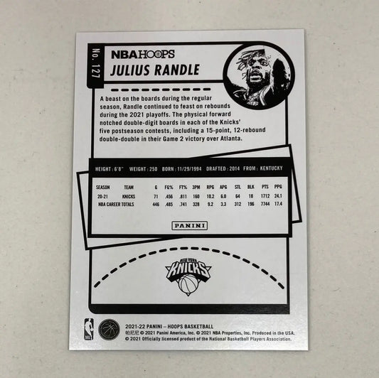 2021 - 22 Julius Randle 17/25 Silver Prizm - ChronicCards