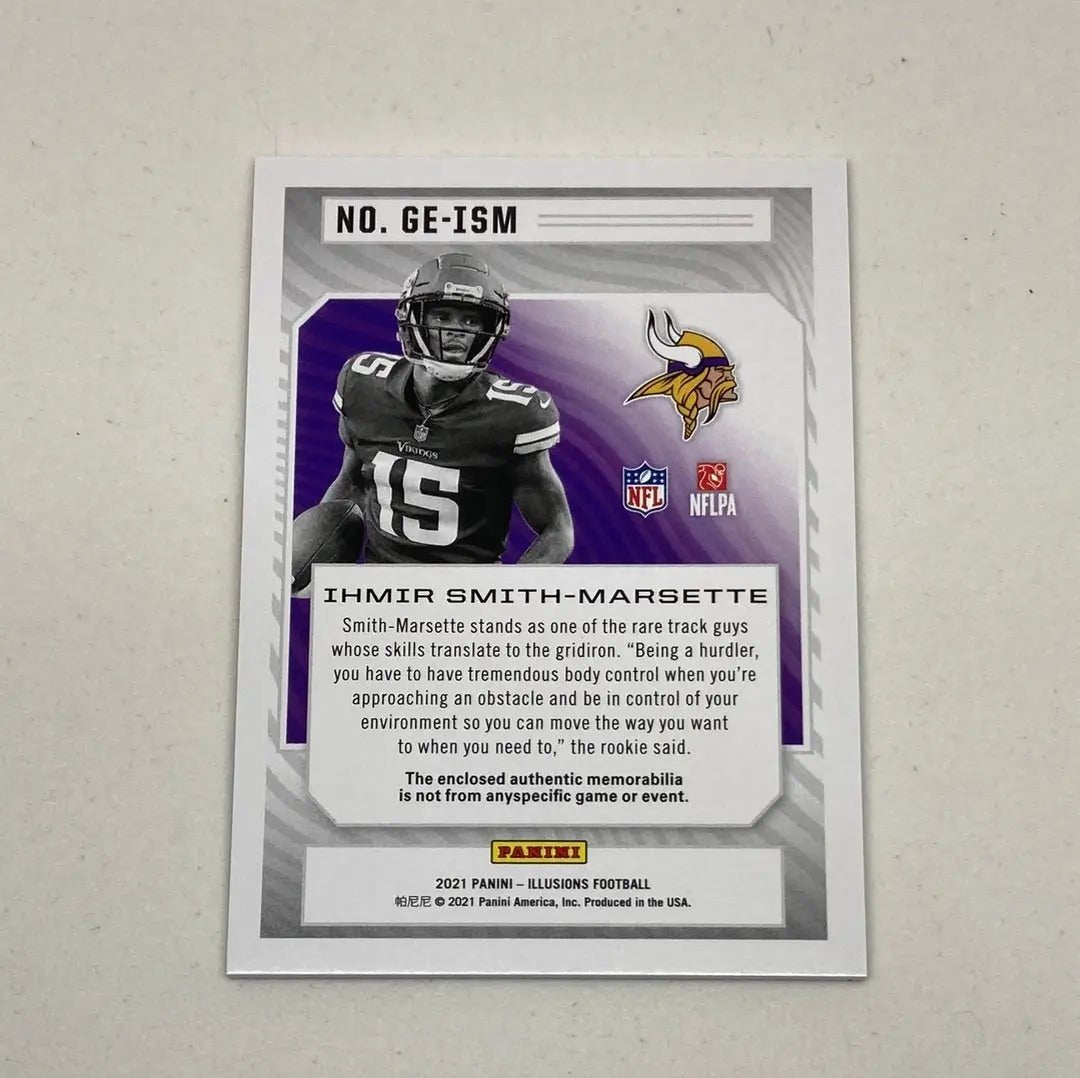 2021 Ihmir Smith - Marsette RC Patch - ChronicCards