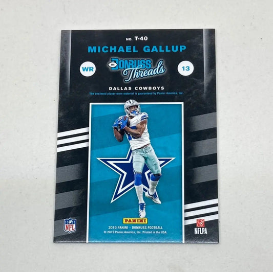 2021 Panini Donruss Threads Michael Gallup - ChronicCards