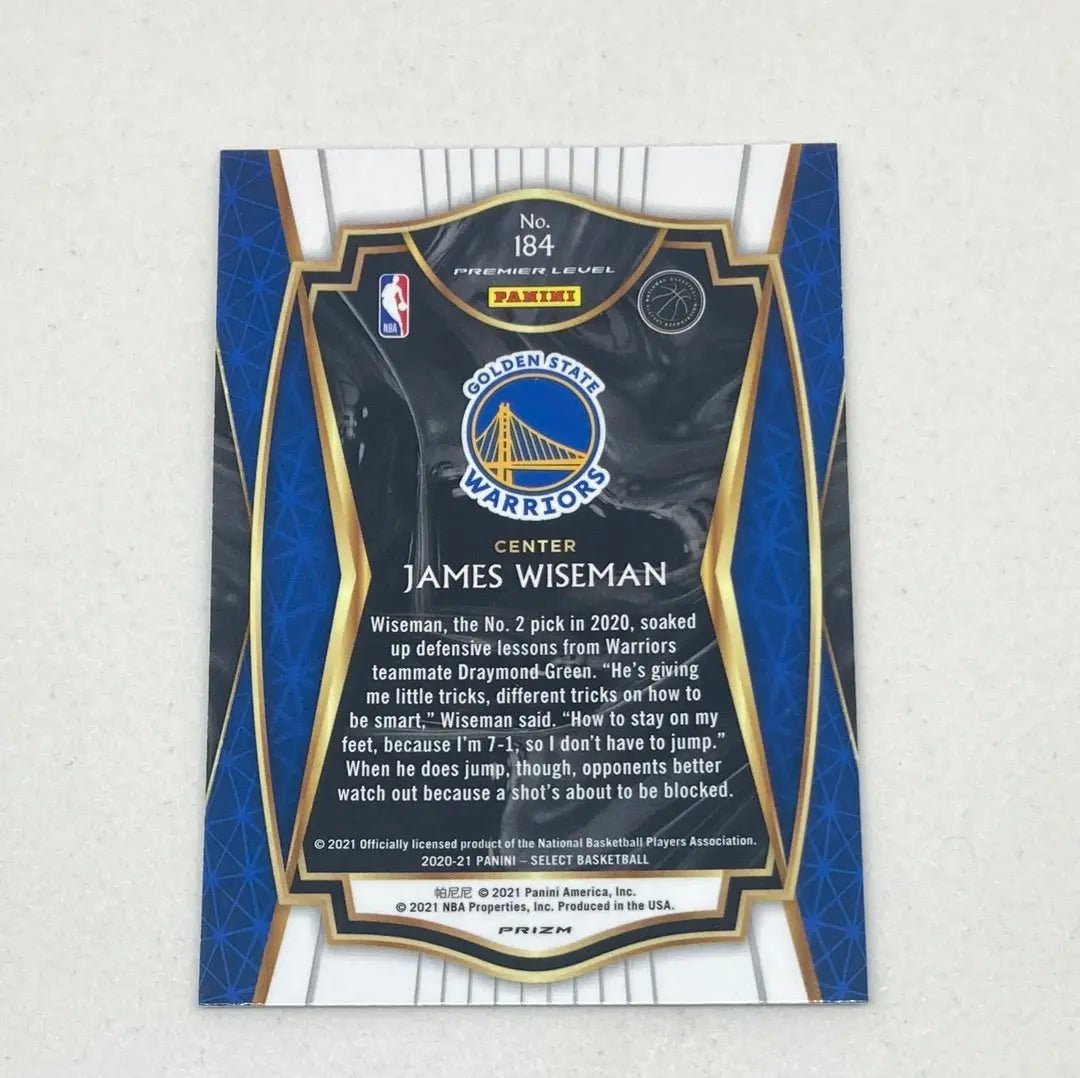 2021 Panini Select James Wiseman Premier Level - ChronicCards