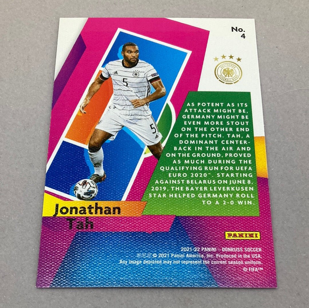 2021 - 22 Panini Donruss Jonathan Tah Power in the Box Soccer Card - ChronicCards