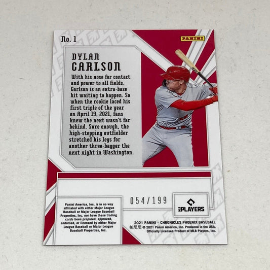 2021 Panini Phoenix Dylan Carlson 54/199 Rookie Card - ChronicCards