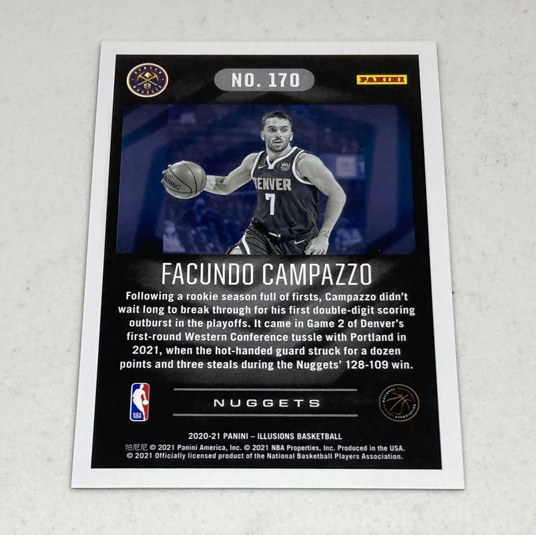 2020 - 21 Panini Illusions Facundo Campuzzo 73/149 Rookie Card - ChronicCards