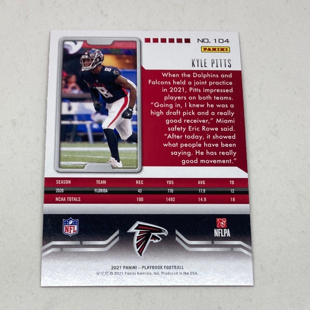 2021 Panini Playbook Kyle Pitts Rookie Card - ChronicCards