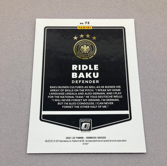 2021 - 22 Panini Donruss Optic Ridle Baku Soccer Card - ChronicCards