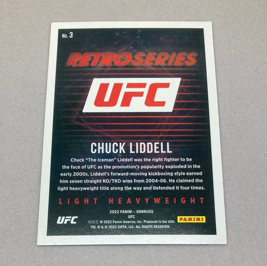 2022 Panini Donruss Chuck Liddell Retro Series UFC Card - ChronicCards