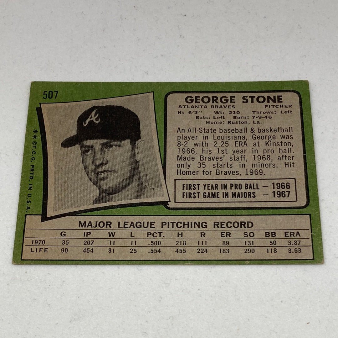 1971 Topps George Stone Baseball Card - ChronicCards