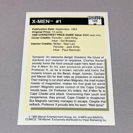 1990 Impel Marvel M.V.C. The X - Men Trading Card - ChronicCards