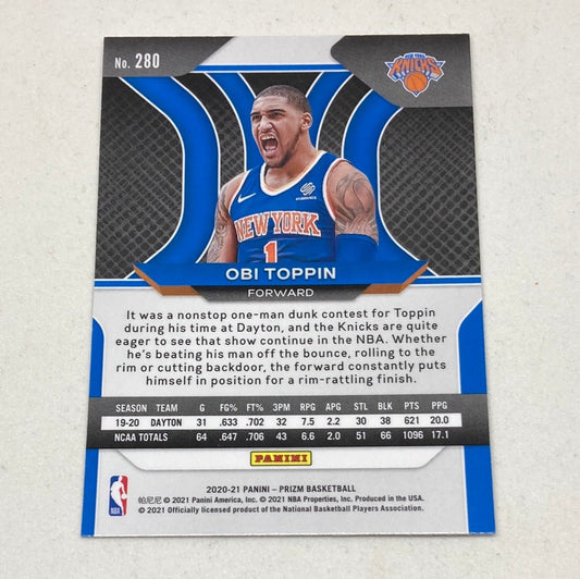 2020 - 21 Panini Prizm Obi Toppin Rookie Card - ChronicCards