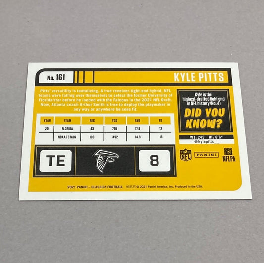 2021 Panini Classics Kyle Pitts Rookie Card - ChronicCards