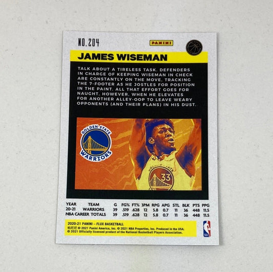 2020 - 21 Panini Flux NBA James Wiseman Rookie Card - ChronicCards
