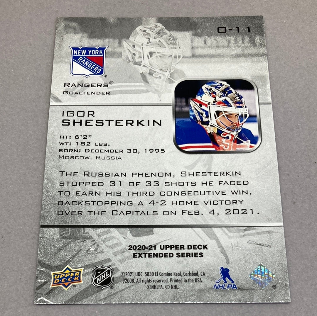 2020 - 21 Upper Deck Igor Shesterkin Ovation Card - ChronicCards