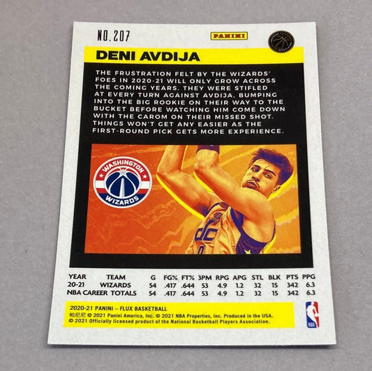 2020 - 21 Panini Flux Deni Avdija Rookie Card - ChronicCards