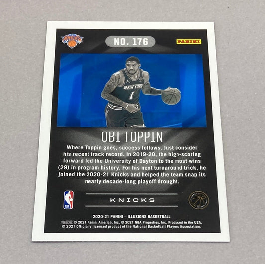 2020 - 21 Panini Illusions Obi Toppin Rookie Card - ChronicCards