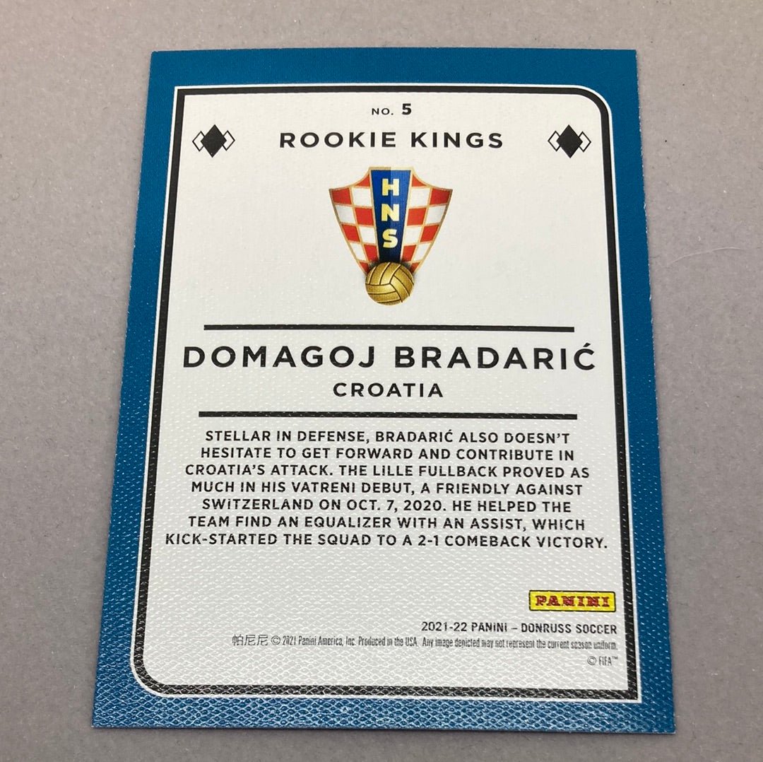 2021 - 22 Panini Donruss Domagoj Bradaric Rookie Kings Soccer Card - ChronicCards