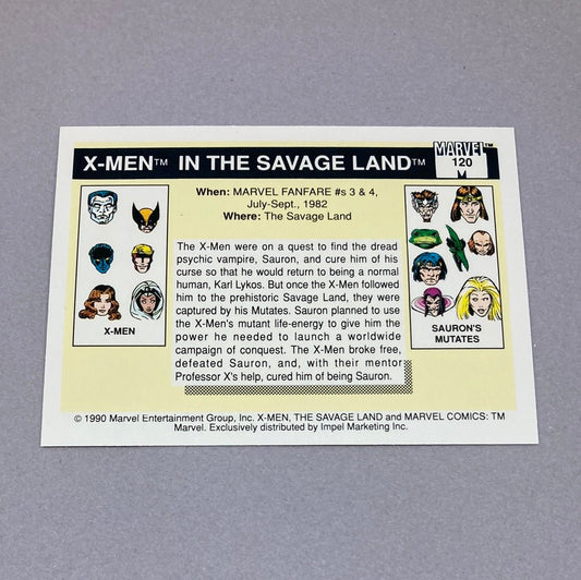 1990 Impel Marvel Famous Battles X - Men in the Savage Land Trading Card - ChronicCards