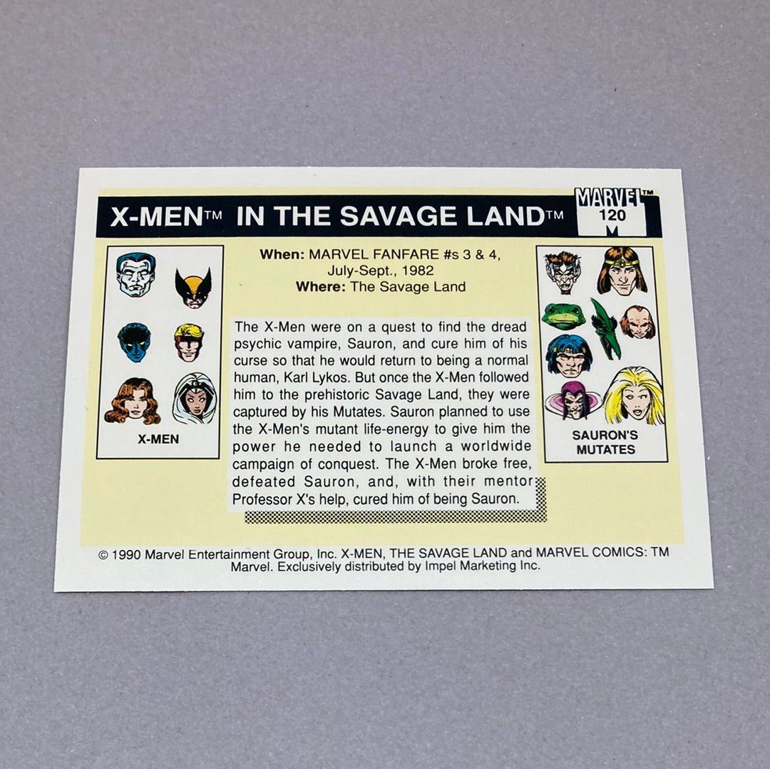 1990 Impel Marvel Famous Battles X - Men in the Savage Land Trading Card - ChronicCards