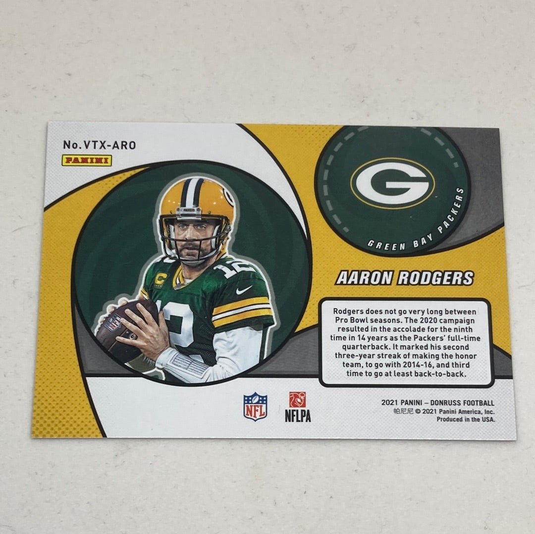 2021 Panini Donruss Aaron Rodgers Vortex - ChronicCards