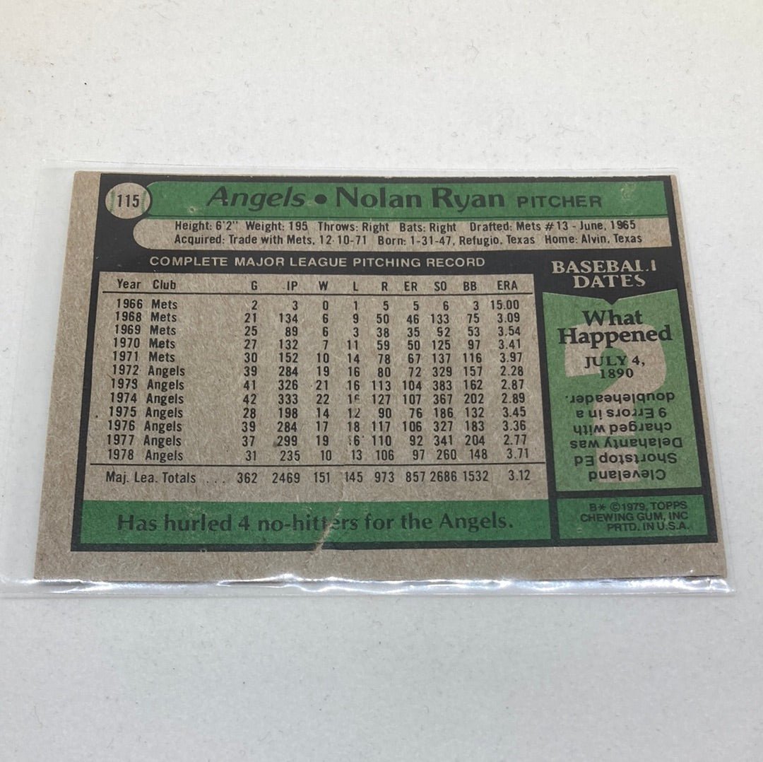 4 Vintage Baseball Cards - Nolan Ryan, Robin Yount, Bob Boone, Bruce Dal Canton - Ripped or Damaged - ChronicCards