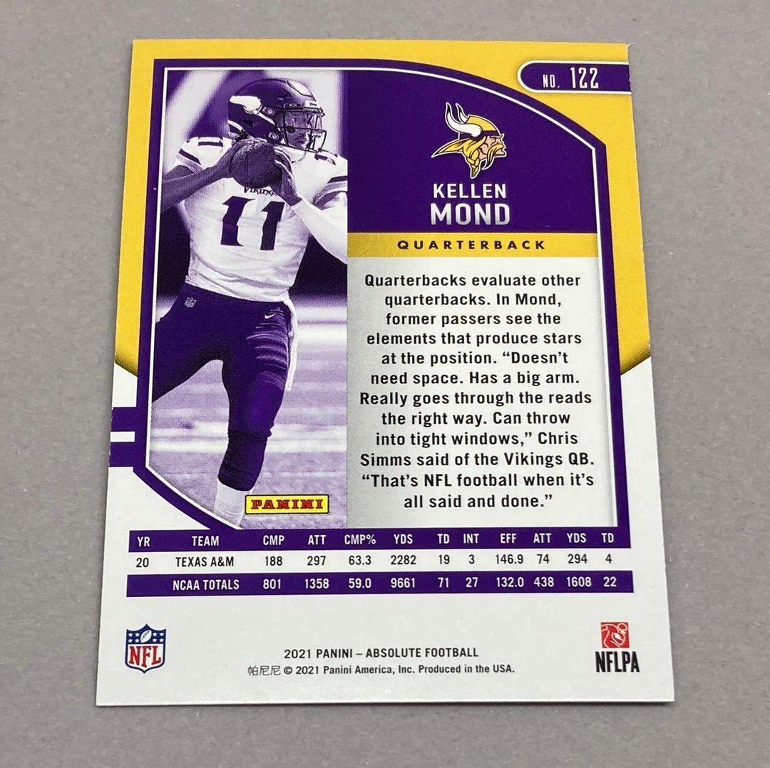 2021 Panini Absolute Kellen Mond Rookie Card - ChronicCards