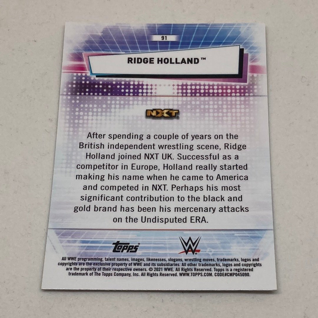 2021 Topps Chrome WWE Ridge Holland Rookie Card - ChronicCards