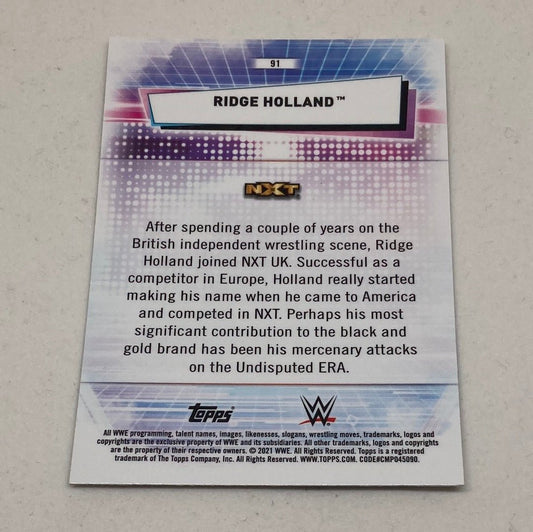 2021 Topps Chrome WWE Ridge Holland Rookie Card - ChronicCards