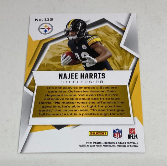 2021 Panini Rookies & Stars Najee Harris Rookie Card - ChronicCards