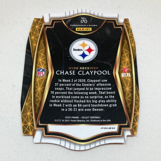 2020 Panini Select Chase Claypool Orange Die - cut - ChronicCards