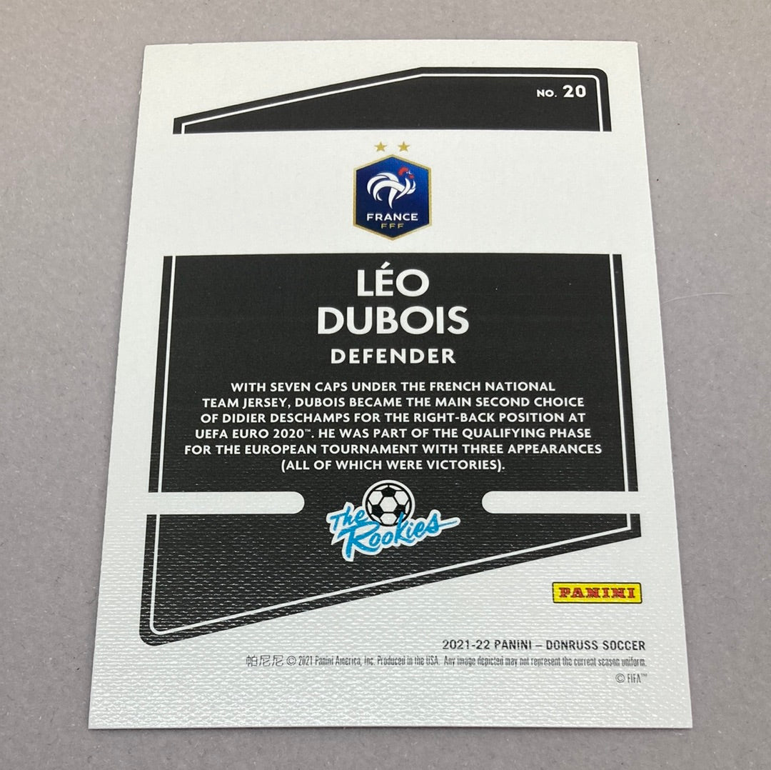 2021 - 22 Panini Donruss Leo Dubois The Rookies Soccer Card - ChronicCards
