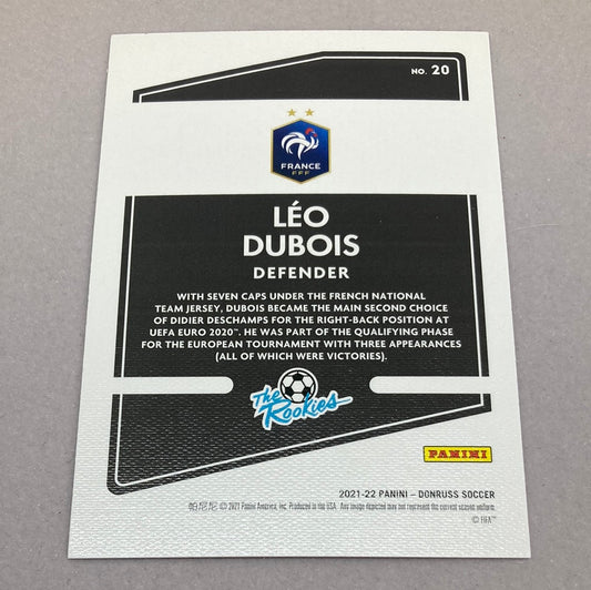 2021 - 22 Panini Donruss Leo Dubois The Rookies Soccer Card - ChronicCards