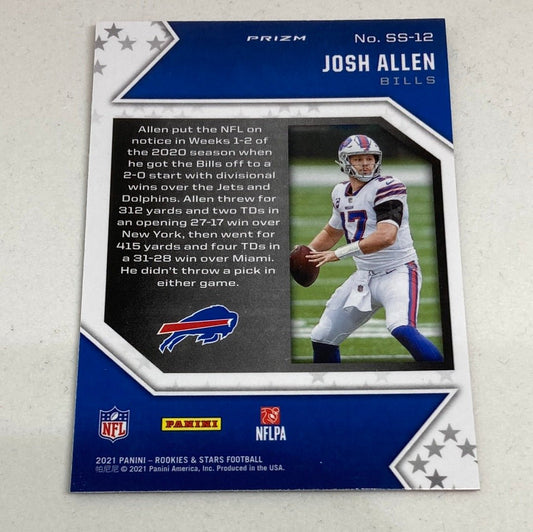 2021 Panini Rookies & Stars Josh Allen Star Studded Red Plaid - ChronicCards