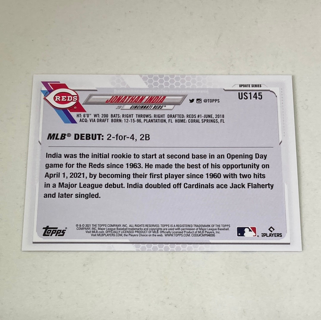 2021 Topps Jonathan India Rookie Debut Card - ChronicCards
