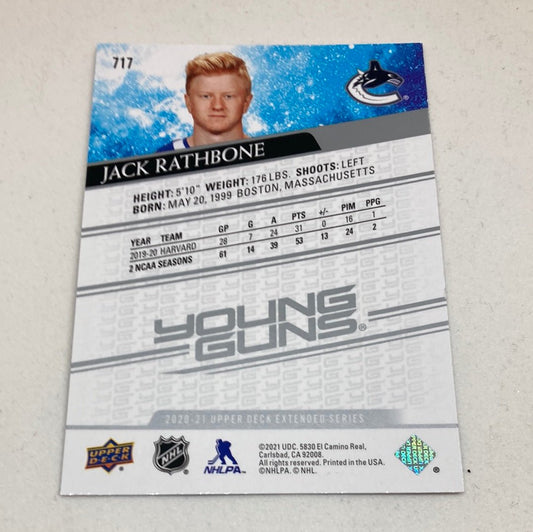 2020 - 21 Upper Deck Jack Rathbone Young Guns - ChronicCards