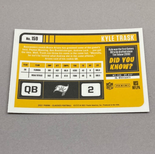 2021 Panini Classics Kyle Trask Rookie Card - ChronicCards
