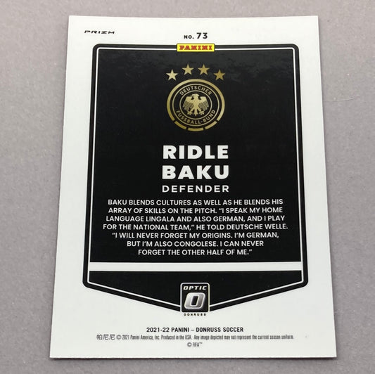 2021 - 22 Panini Donruss Optic Ridle Baku Silver Soccer Card - ChronicCards