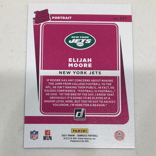 2021 Panini Donruss Canvas Elijah Moore Rated Rookie - ChronicCards