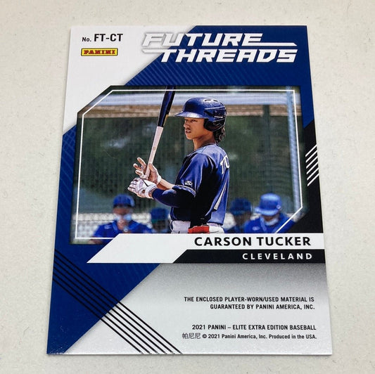 2021 Panini Elite Extra Edition Carson Tucker Future Threads - ChronicCards