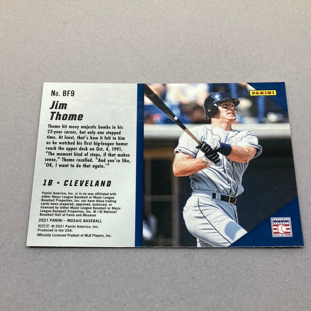 2021 Panini Mosaic Jim Thome Big Fly Baseball Card - ChronicCards