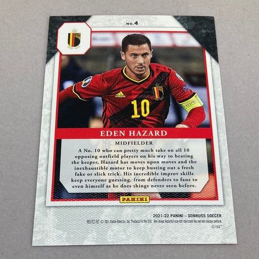 2021 - 22 Panini Donruss Eden Hazard Press Proof Elite Series Rookie Soccer Card - ChronicCards