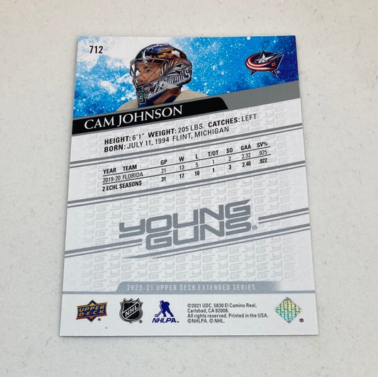 2020 - 21 Upper Deck Cam Johnson Young Guns Rookie - ChronicCards