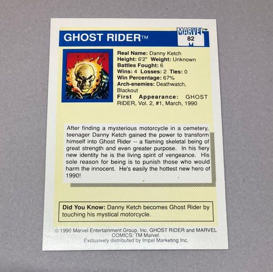 1990 Impel Marvel Ghost Rider Trading Card - ChronicCards