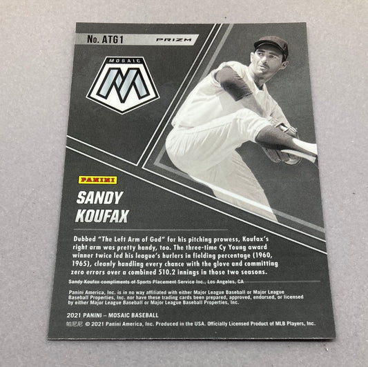 2021 Panini Mosaic Sandy Koufax All - Time Greats Baseball Card - ChronicCards