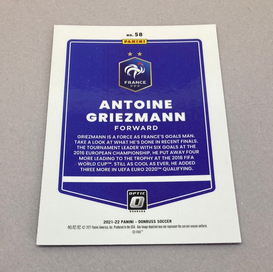 2021 - 22 Panini Donruss Optic Antoine Griezmann Soccer Card - ChronicCards