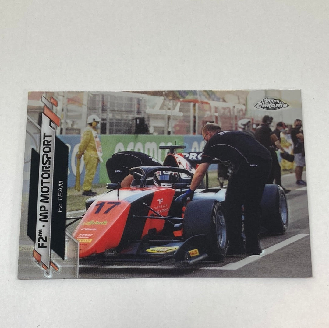 2020 Topps Chrome F2 MP Motorsport #105 Base F1 Card