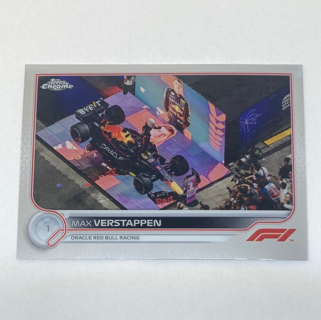 2022 Topps Chrome Max Verstappen #3 F1 Card